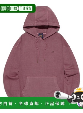 韩国直邮LEE正品美式复古新品男女同款卫衣LE2503HD10PP帽衫