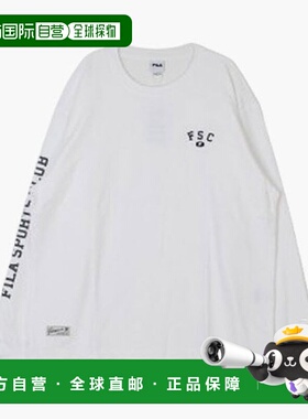 韩国直邮FILA M Wheeled 长袖 T 恤 CQK FS2RLH1101X-OWH 袖子图