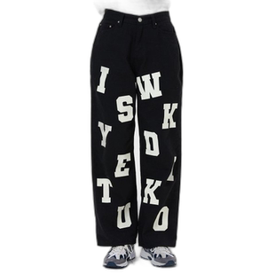 韩国直邮WAIKEI韩国小众设计师狗狗图案时尚日常裤子YK23SSPT02