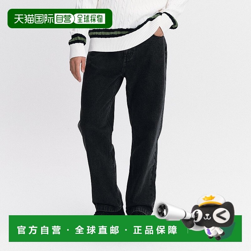 韩国直邮KANGOL CRS 牛仔长裤 9009 黑色