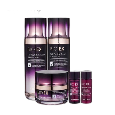 韩国直邮TONYMOLY 托尼魅力 BIO EX 细胞肽护肤水乳5件套正品