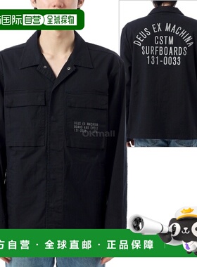 韩国直邮DEUS TOMMY 府绸冲浪衬衫 (DMP255118-BLK) 长袖衬衫