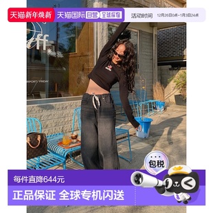 女士精品牛仔裤 女士女装 CA24CPT005BK WIDE ASIF STRING CALIE