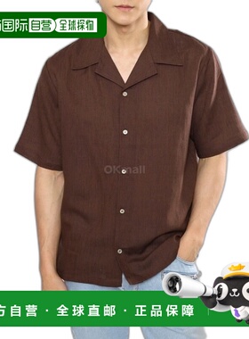 韩国直邮Sefr 2024春季 羽毛棕色短袖上衣 女士 时尚都市 欧美简