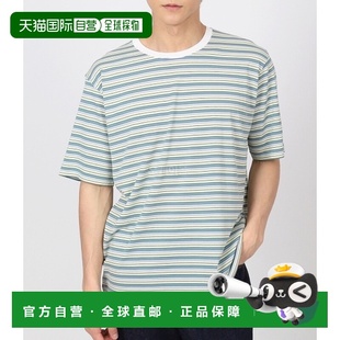 硬捻棉质边框浅绿色T恤短袖 韩国直邮AURALEE A24ST02BR