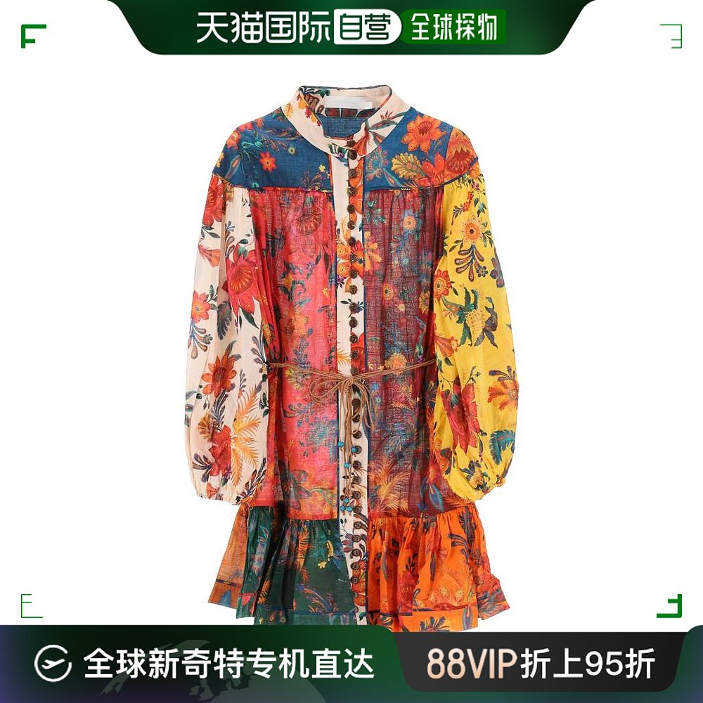 韩国直邮ZIMMERMANNFall   winter短连衣裙女7462DSS233 SPLI 女装/女士精品 连衣裙 原图主图