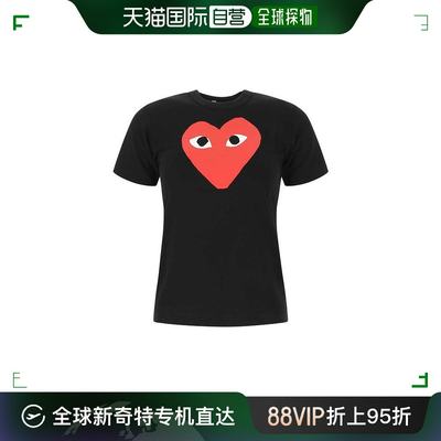韩国直邮COMME DES GARCONS23FW短袖T恤女P1T111 BL Black