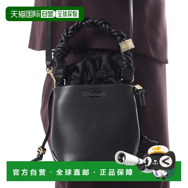 韩国直邮GANNI 黑色迷你 GANNI Bou 水桶包 (A6800 099) 斜挎包