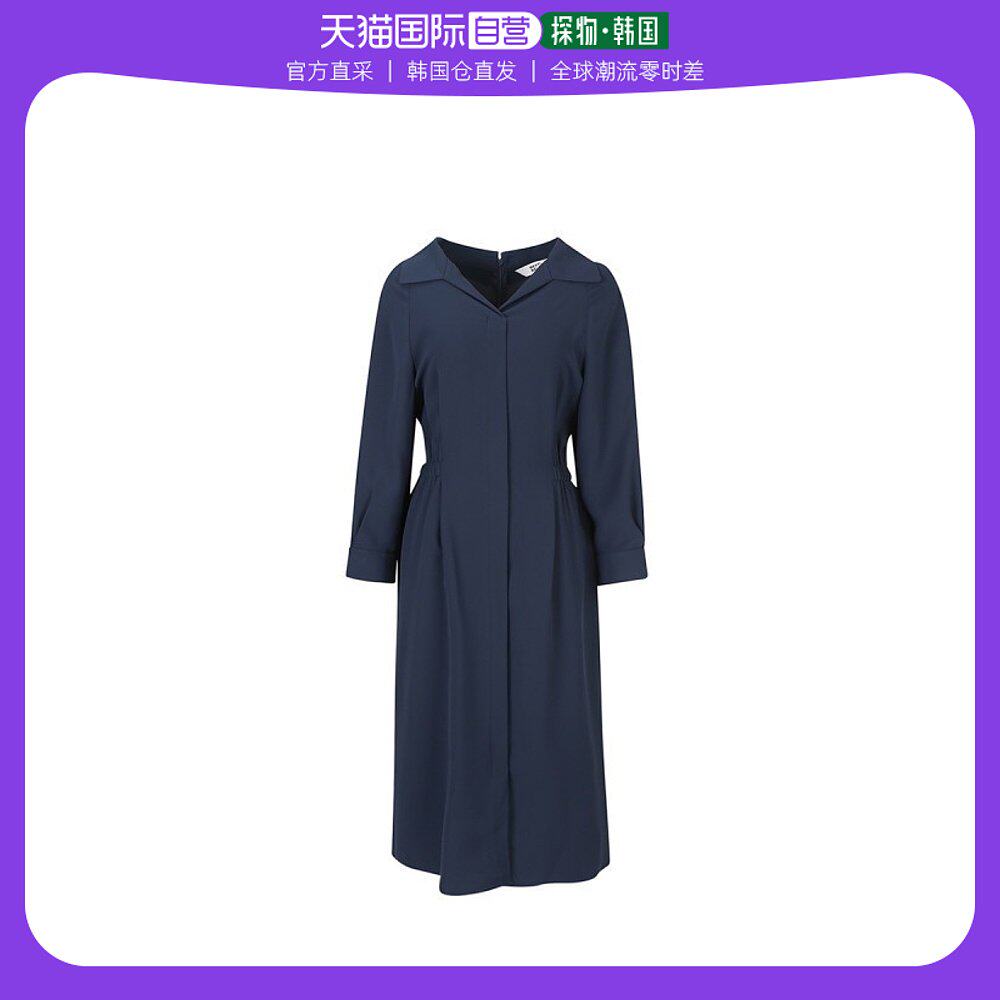 韩国直邮BESTIBELLI 连衣裙 [BESTIVELLY] 侧面腰橡筋领子连衣裙