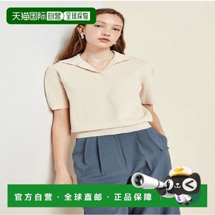 开衩领蓬蓬套头针织衫 韩国直邮THE 女式 TheiJun IM4P1PO51 IZZAT