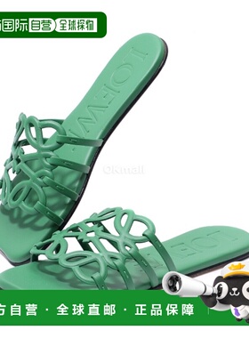 韩国直邮LOEWE Petal Anagram 柔软小牛皮拖鞋（LLSP465X08 4100