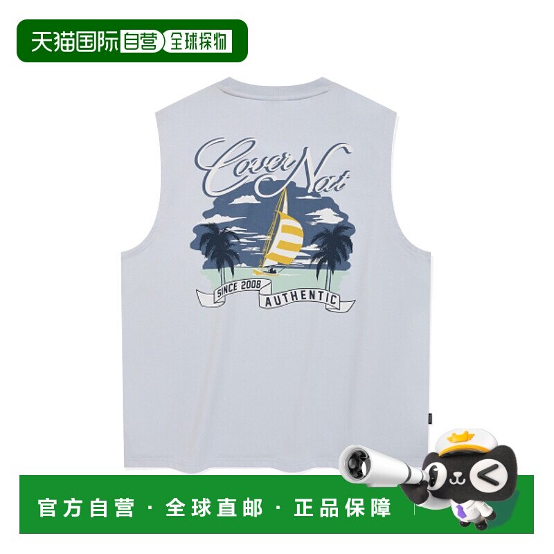 韩国直邮COVERNAT 公用运动背心CO2402ST27LB SUNSET BOAT GRAPHI