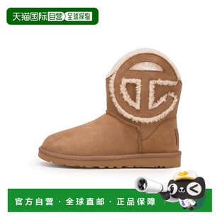 韩国直邮UGG雪地靴女秋冬米棕色圆头厚底耐磨舒适保暖1122991CHE