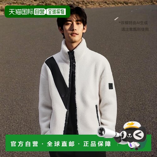 韩国直邮moose knuckles慕瑟纳可夹克外套白色立领拉链长袖时尚