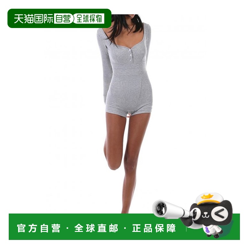 韩国直邮BADBLOOD 女士女装T恤COTTON RIP LEOTARD IN GRAY w-lw20