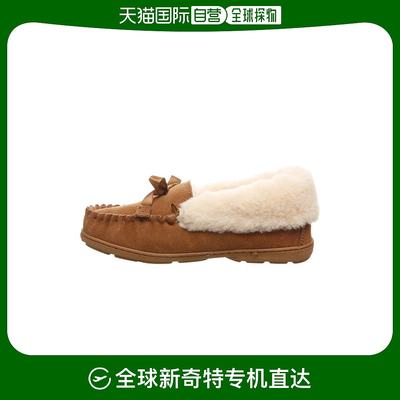 韩国直邮BEARPAW INDIO麂皮保暖羊毛冬季乐福鞋 2165W-220