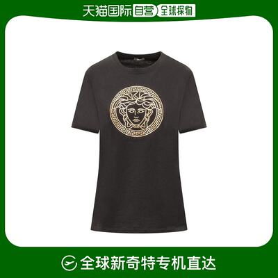 韩国直邮VERSACE24SS长袖T恤女10142711A10145 2B150BLACK