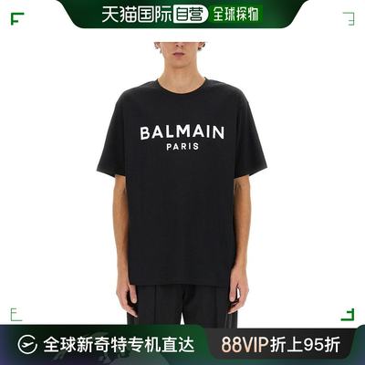 韩国直邮BALMAIN24SS长袖T恤男CH1EG000 BB73EABBLACK