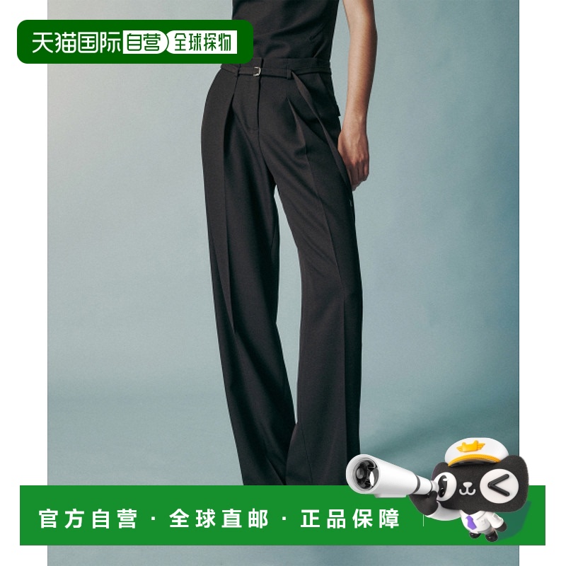 韩国直邮RE RHEE 女士女装休闲裤RQ2SLT007-4-BK STRAIGHT LEG BEL