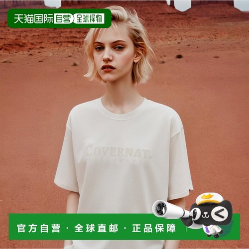 韩国直邮COVERNAT T恤CO2302ST06EC公用高档时尚百搭舒适 高级感