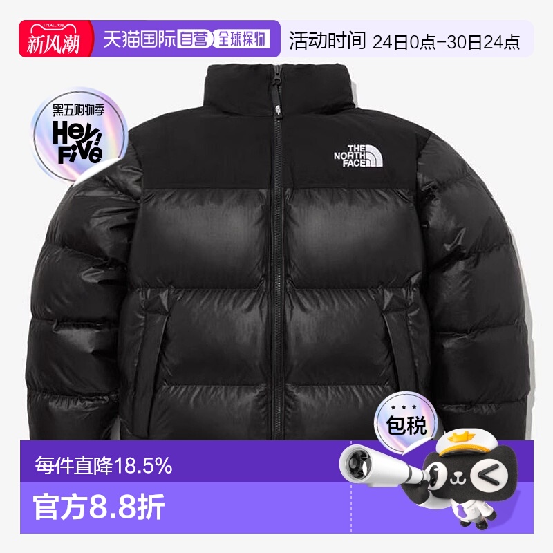 韩国直邮TheNorthFace北面男女同款立领羽绒服保暖外套秋冬黑色
