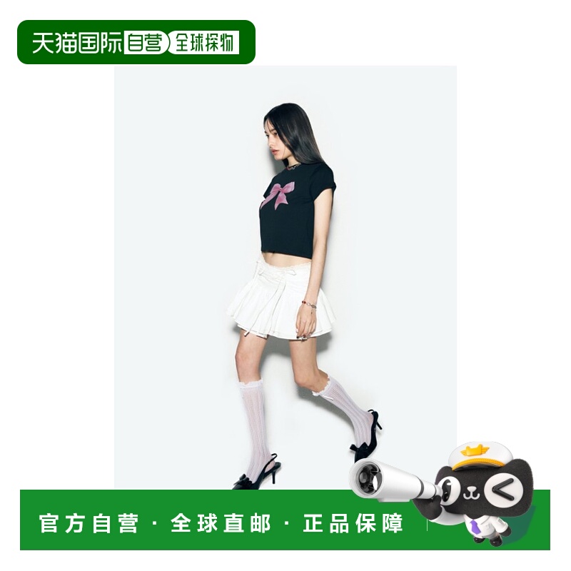韩国直邮ASIF CALIE 女士女装T恤CA24AST002BK BIG RIBBON T-SHIRT
