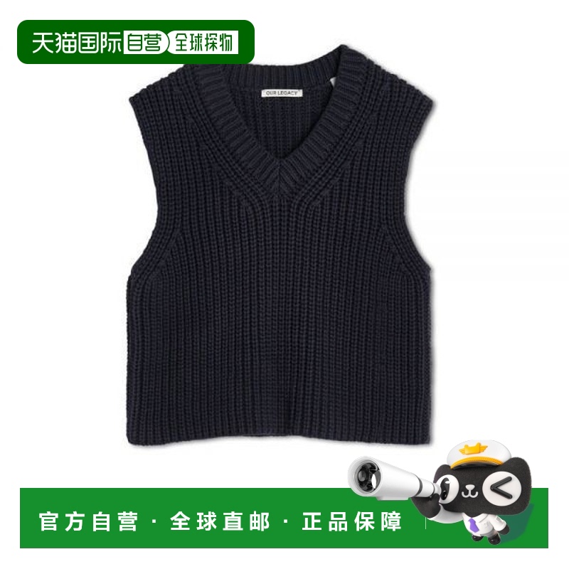 韩国直邮Our Legacy 深蓝色粗棉布罗纹 OUR LEGACY INTACT VEST (