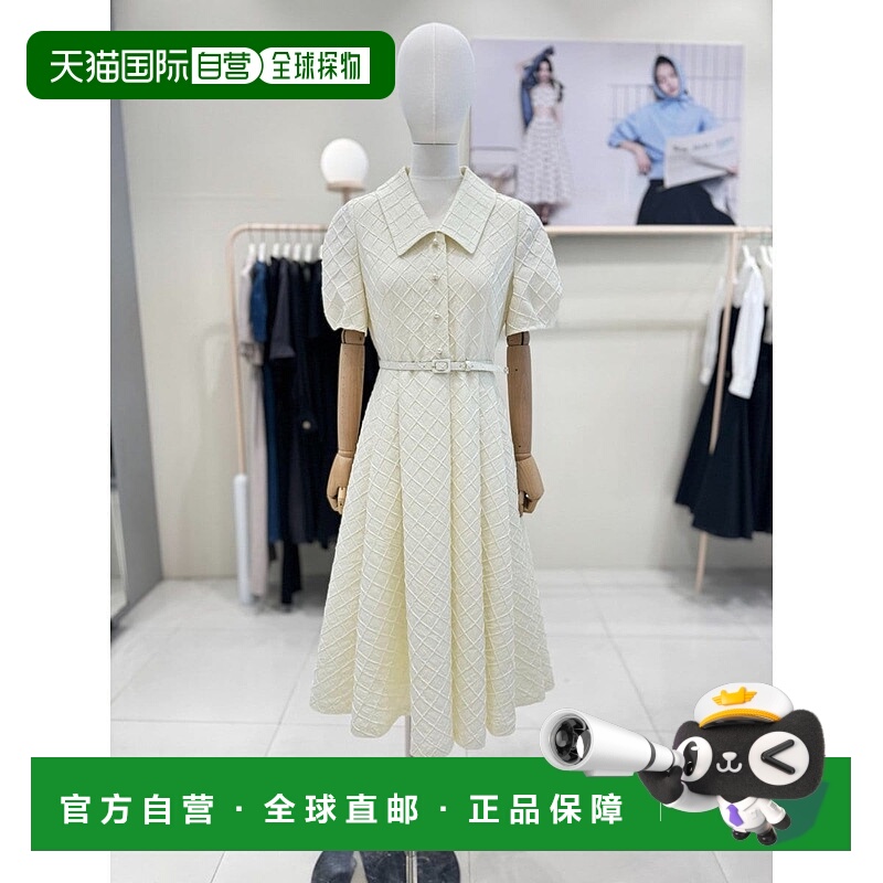 韩国直邮JJ JIGOTT [釜山店] [JJGOTT] 提花卷袖连衣裙 GR5A0OP55