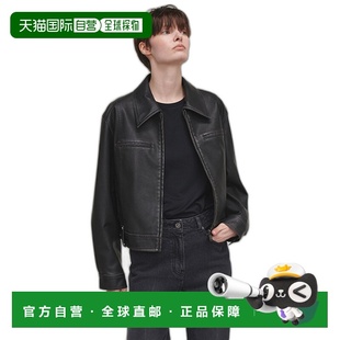 女士女士精品 SL4XJ308 Faux Jacket Leather 韩国直邮LOEUVRE