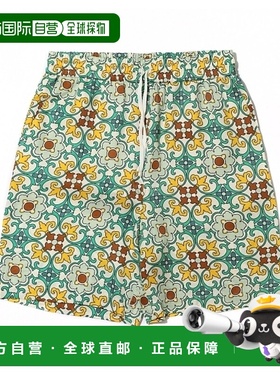 韩国直邮DROLE DE MONSIEUR 彩陶系列 绿色短裤 休闲裤 BBS122-VI