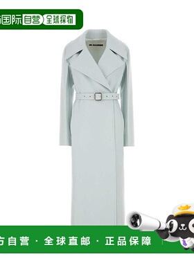 韩国直邮JIL Sander JIL SANDER 淡蓝色羊绒大衣 J02AA0188J35002