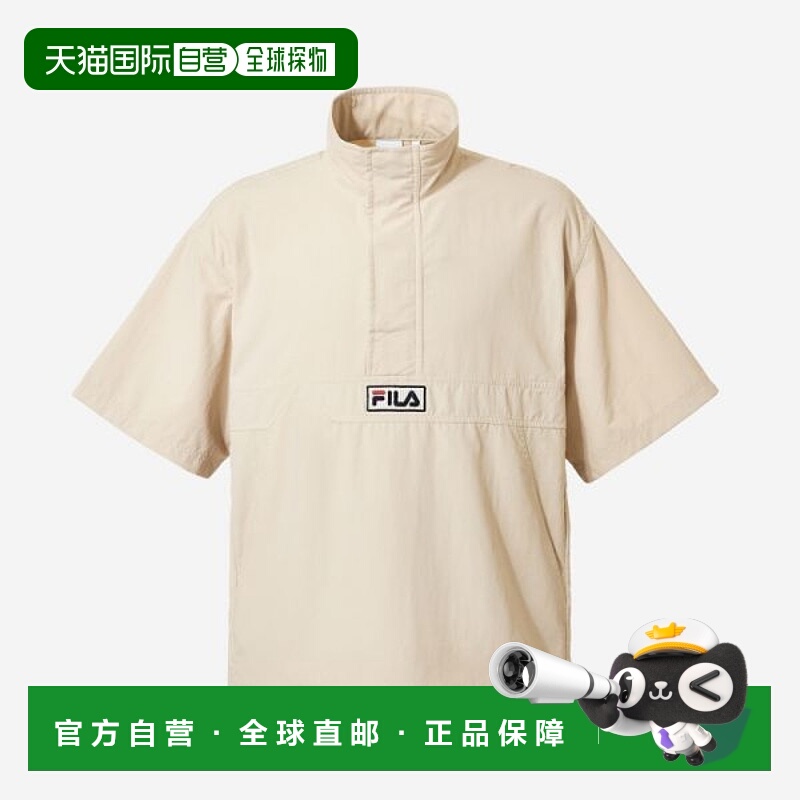韩国直邮FILA Whella Uni Basic 短袖风衣 - BEG 3560641斐乐