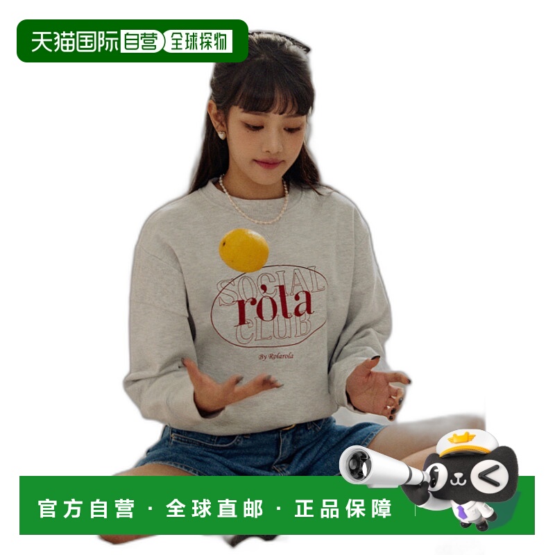 韩国直邮rolarola少女甜美可爱清新法式日常设计师女款卫衣301920