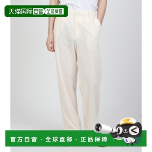 硬捻棉丝 A24SP03KV VIYELLA 象牙色 休闲裤 韩国直邮AURALEE