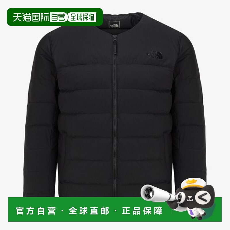 韩国直邮北面THE NORTH FACE 纯色长袖圆领拉链夹克外套 男款 黑