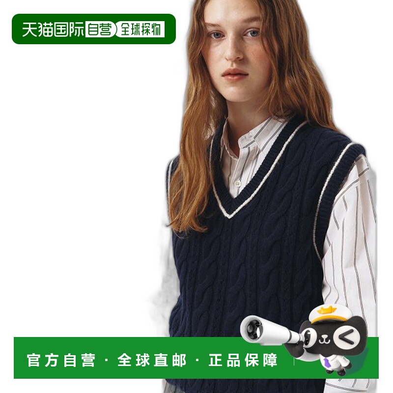 韩国直邮Dunst2023秋冬新品中性风经典女款背心UDSW3C102N2尼龙