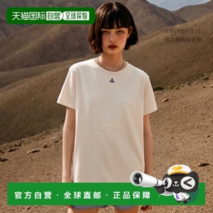 短袖 土星刺绣英伦基础简约上装 T恤 westwood 韩国直邮vivienne
