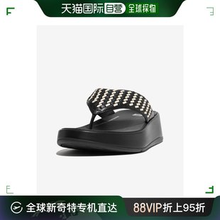 Toe Leather Mode 韩国直邮FITFLOP Pos Flatform Woven 女士女鞋