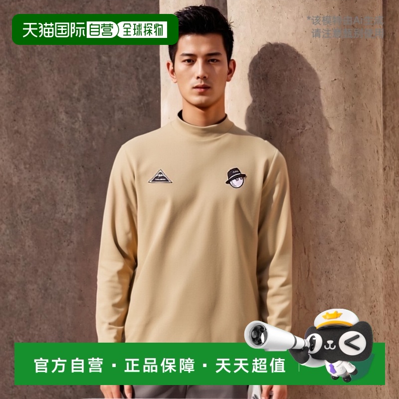 韩国直邮MALBON GOLF 男士运动T恤M4421PIN21BEI MALBON BRUSHED