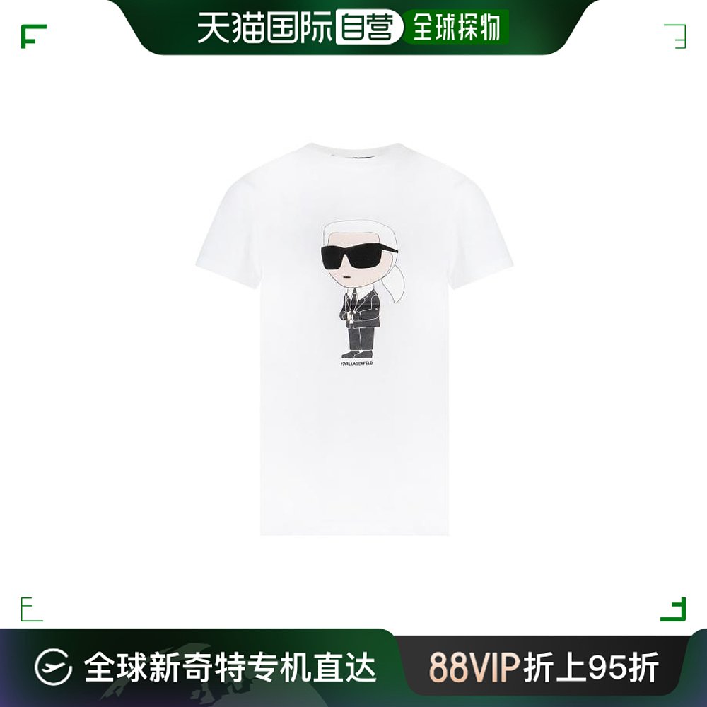 韩国直邮KARL LAGERFELD24SS短袖T恤女230W1700 100 White-封面