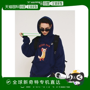 韩国直邮ACLISE 海军蓝 Lessar 熊猫连帽衫