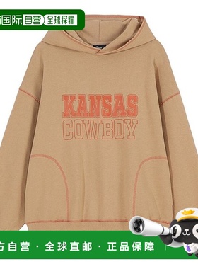 韩国直邮LEE Lee Topstitched Kansas Typo 连帽衫 LE2203HD56-CE