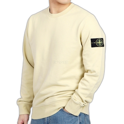 韩国直邮STONE ISLAND 2024春夏 63051 棉质抓绒圆领卫衣 常规版