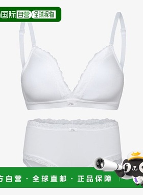 韩国直邮FILA FILA 内衣 Lovers 无钢圈文胸和内裤套装(FI4BAH112