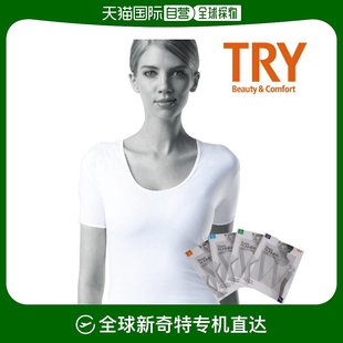 女士短袖 跑步 TRY Meriyasu 棉 Tri 韩国直邮