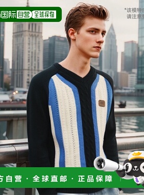 韩国直邮SATUR设计师款大气简约日常休闲个性毛衣SA23FWMK23BL