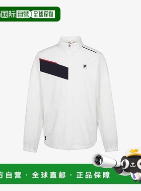 韩国直邮FILA Wheela 防风衣 TQJ FS2JKG3301M-OWH 网球印花拼色