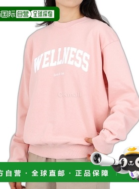 韩国直邮Sporty&Rich Wellness Ivy 圆领毛衣 - 芭蕾/白色