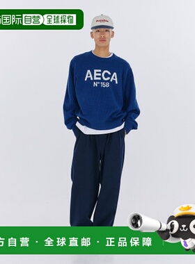 韩国直邮AECA WHITE 公用男羊毛针织针织衫AWCMFWBDKNISO002G3LB