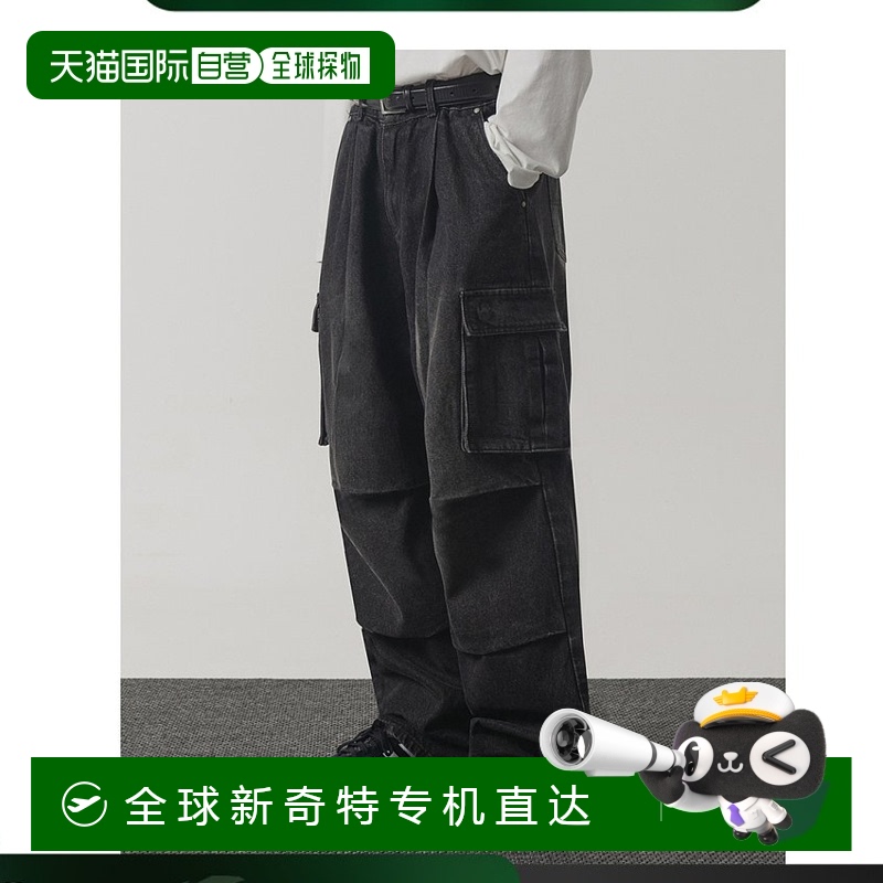 1h可退 韩国直邮dimitri black 通用 休闲裤牛仔裤运动休闲舒适显